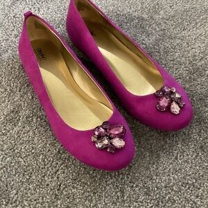 Women's Pink Embellished Flats
